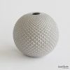 Diamond Cut Globe Vase