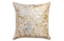 Cowhide Metallic Throw Pillow