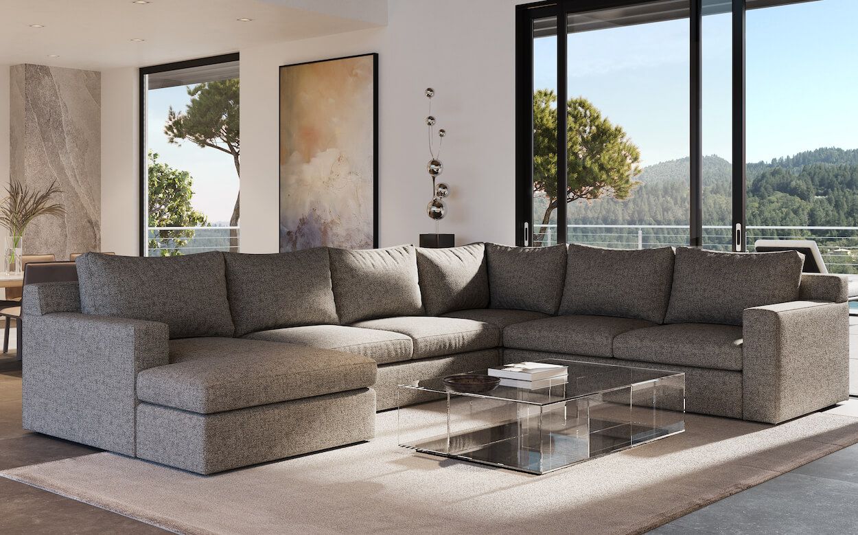 Theo Modular 7 Seat Sectional 1995 Cottswood