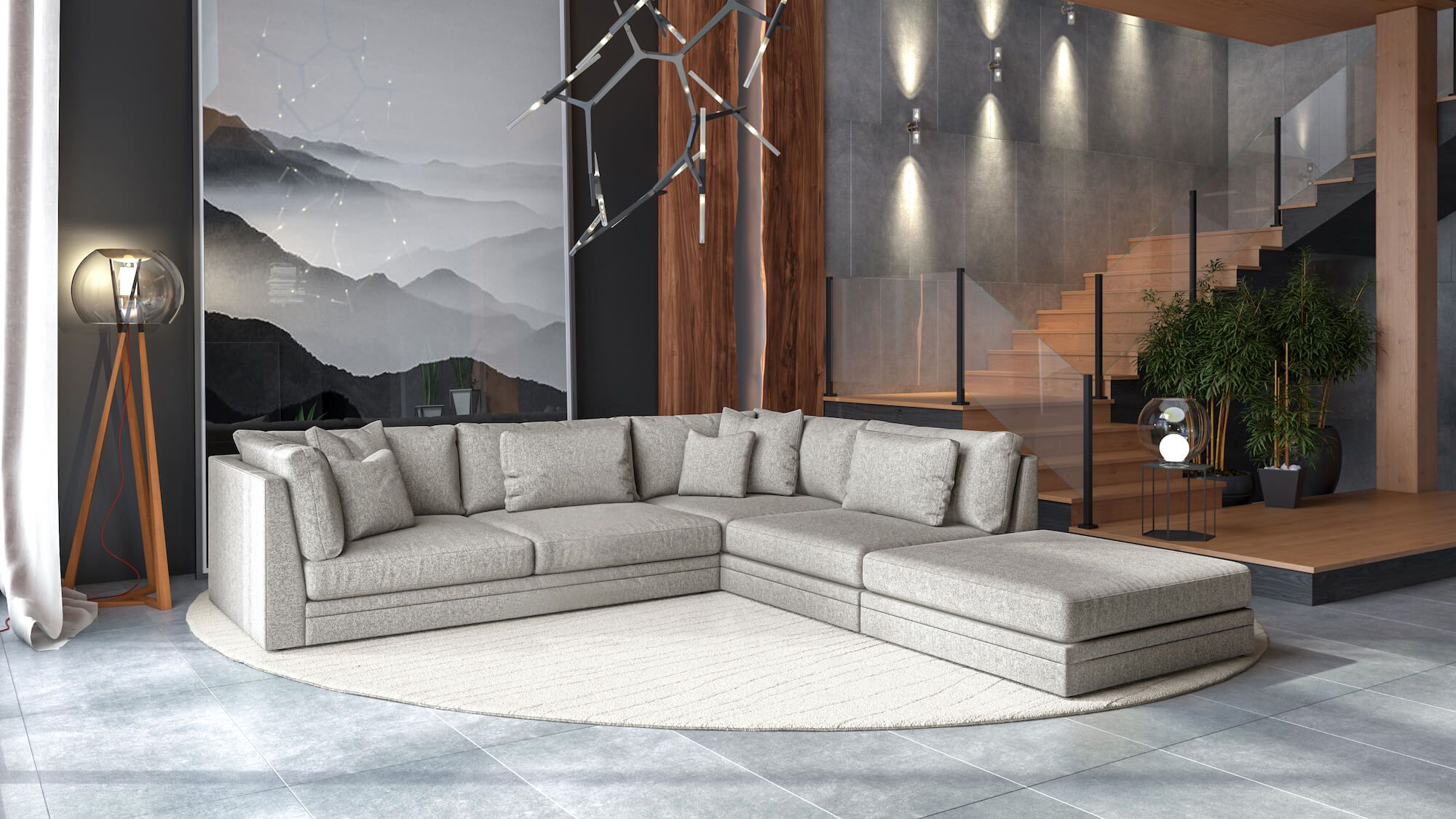 Neville Grand 2 Seat Love Seat Cottswood 0977