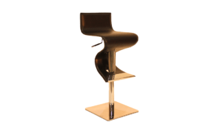 Golden metallic adjustable bar stool available at Cottswood Interiors